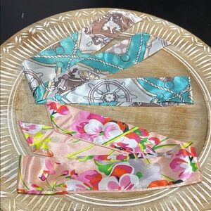 Two Colorful Silk Twillies